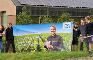 Positieve boodschap boeren en tuinders op duizenden spandoeken