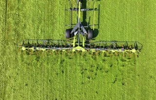 Vernieuwde schudder tijdens hooibouwdemo Claas